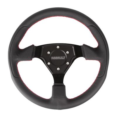 Assault Industries Tomahawk Steering Wheel with Quick Release - Red Stitching - 100005SW1103K